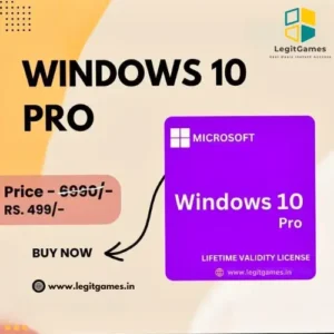 Win 10 Professional Pro Edition License Key 32/64 Bit (1 User/PC, Lifetime Validity)